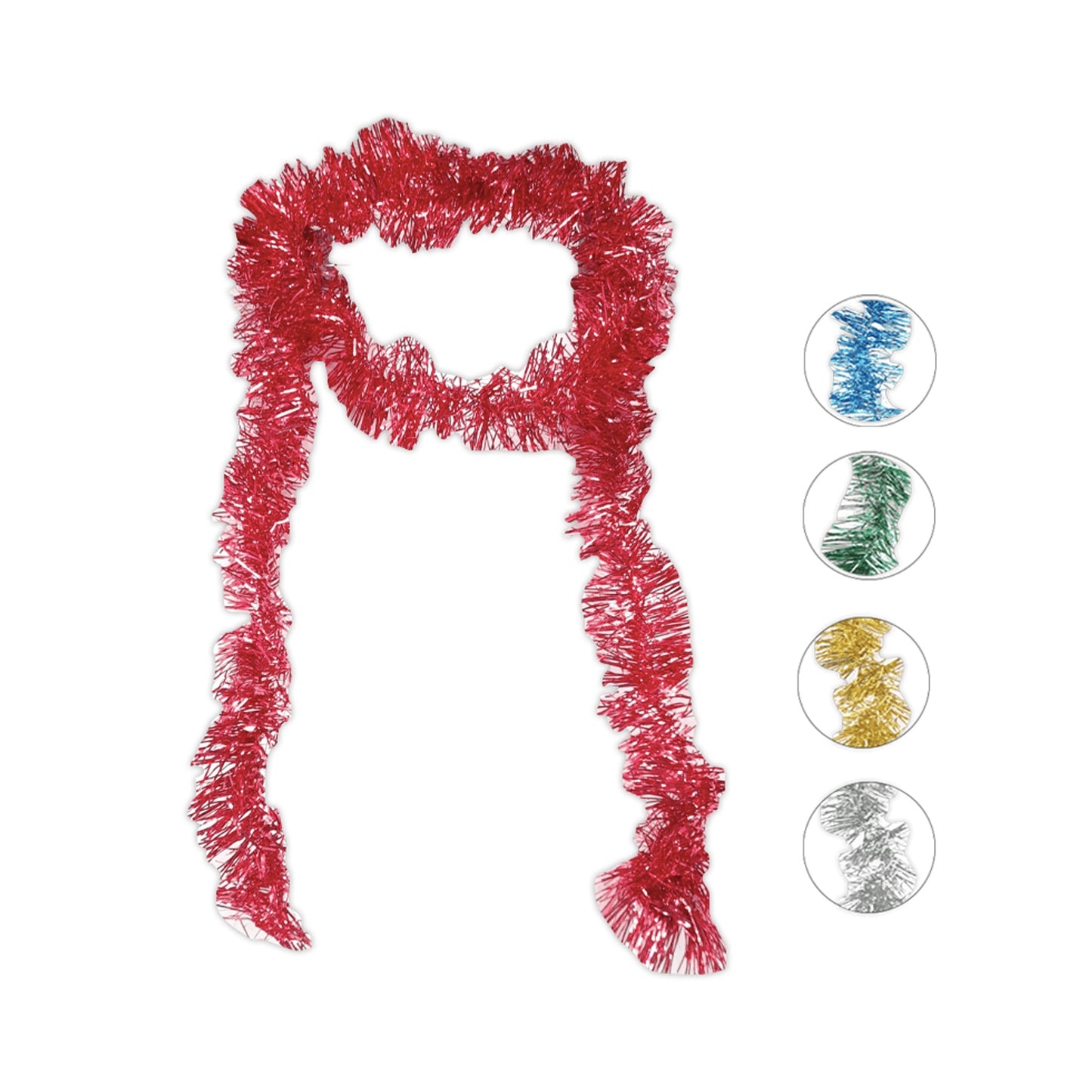 Guirnalda Navideña Metalizada Colores x 2m