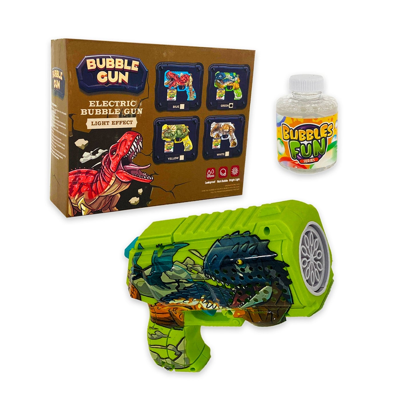 Pistola Burbujas Dinosaurio