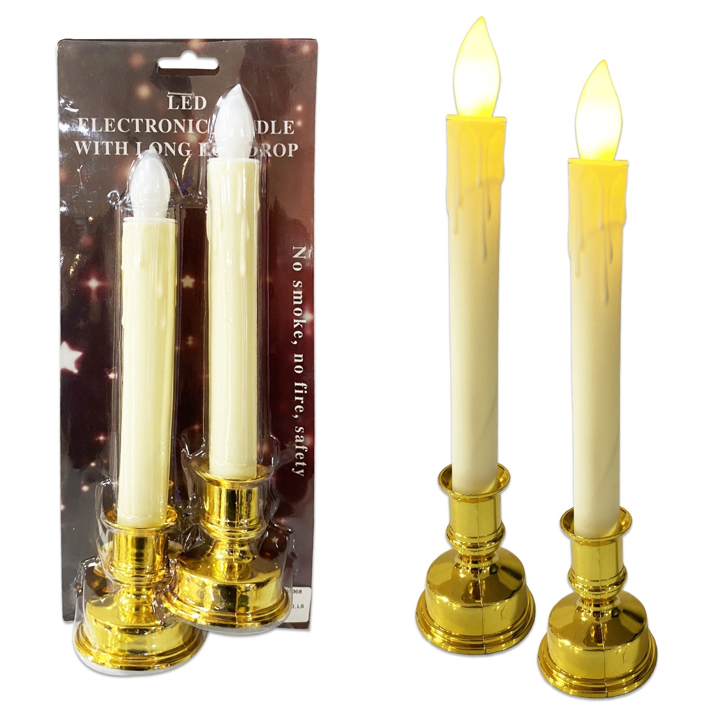 Vela Navideña Luz x 2